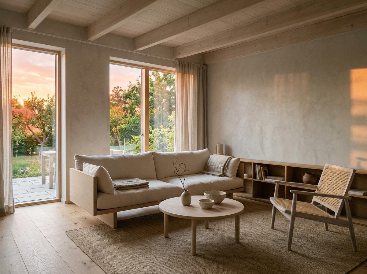 A Balanced Aesthetic Found Within This Cozy Japandi Living Room