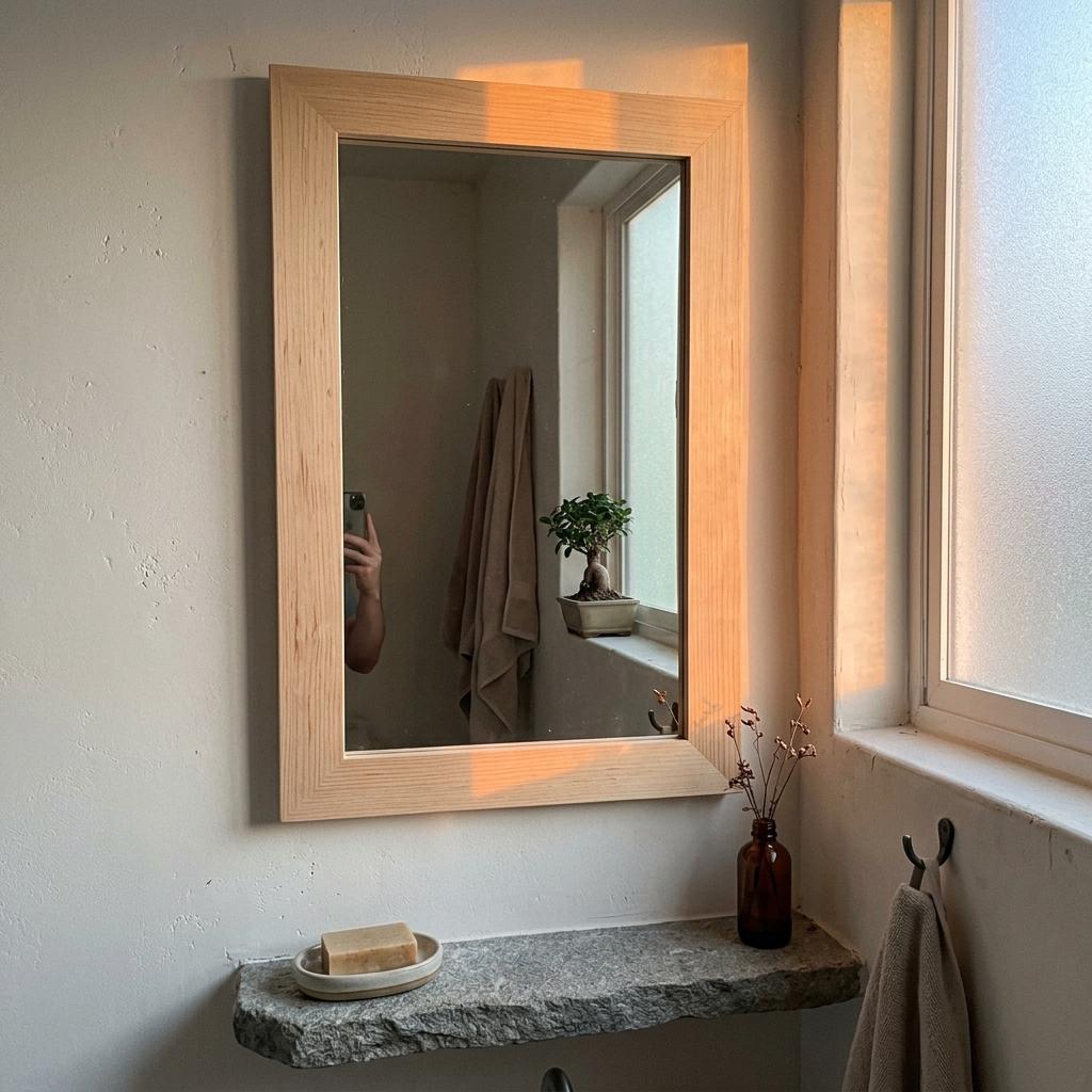 A Balanced Approach To Choosing A Japandi Bathroom Mirror