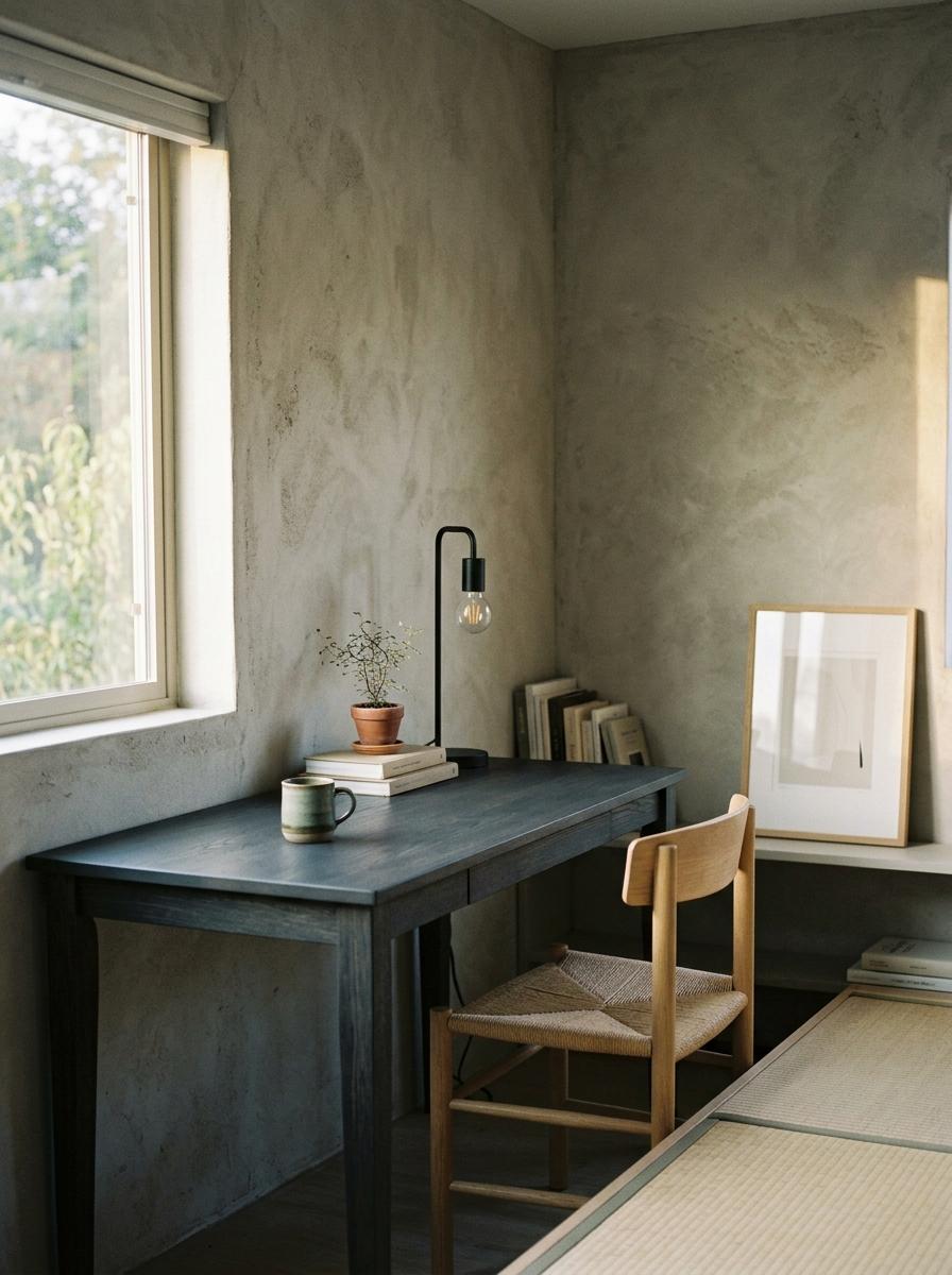 A Balanced Approach To Japandi Office Color Design