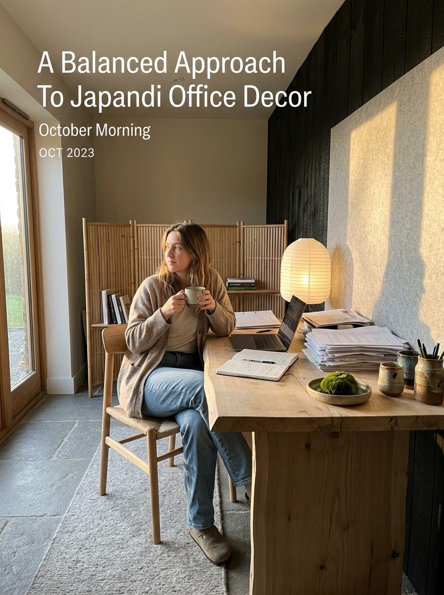 A Balanced Approach To Japandi Office Decor