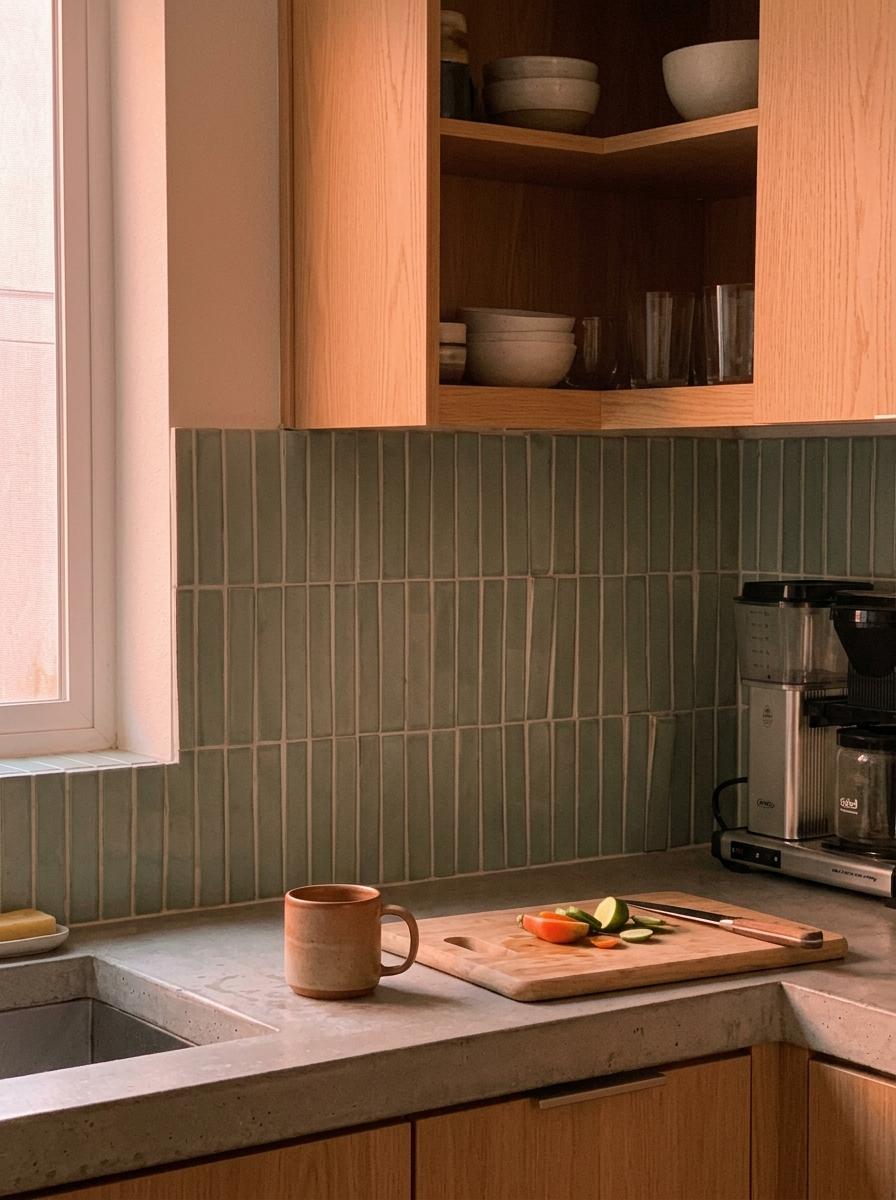 A Balanced Vision For Geometric Japandi Kitchen Backsplash Layouts