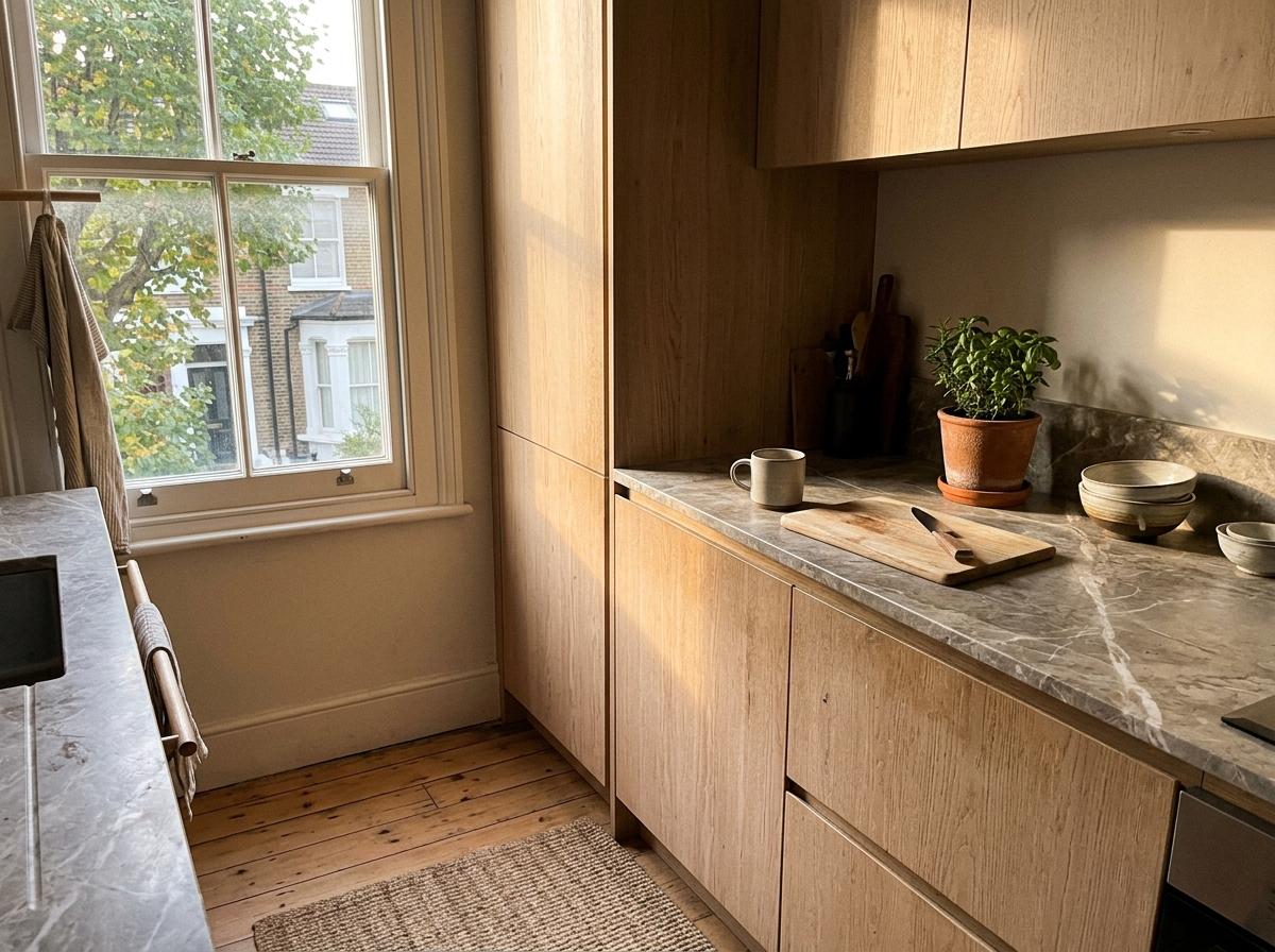 A Closer Look At A Highly Functional Warm Japandi Kitchen