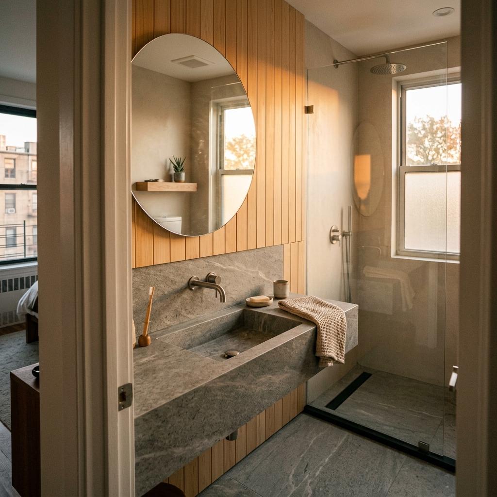 A Closer Look At This Japandi Bathroom Renovation Project
