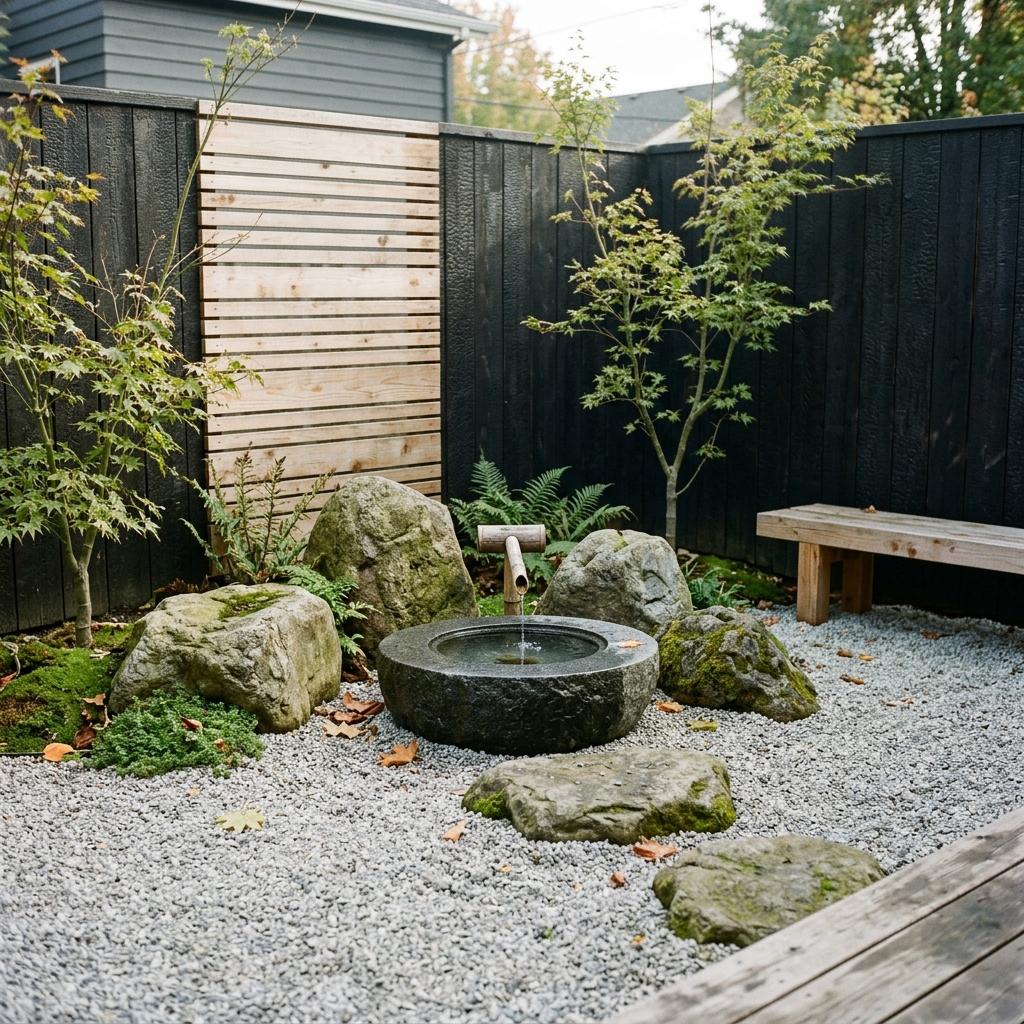 A Closer Look At This Tranquil Backyard With Japandi Design