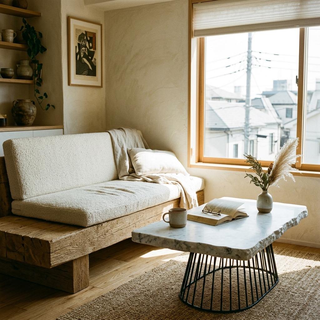 A Cozy Nook Inside This Zen Japandi Living Room