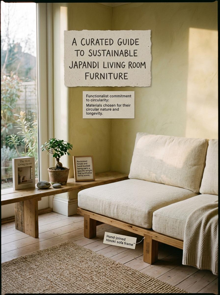 A Curated Guide To Sustainable Japandi Living Room Furniture