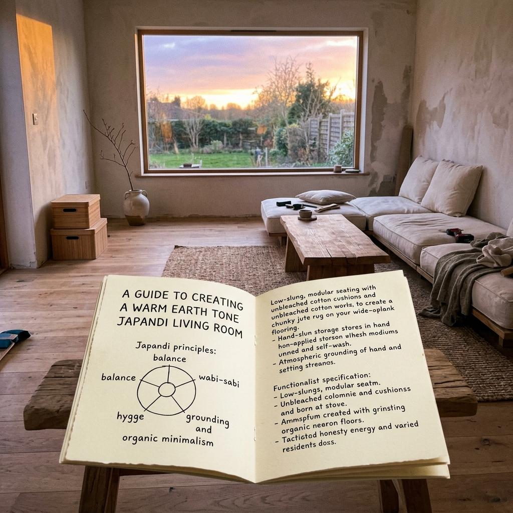 A Guide To Creating A Warm Earth Tone Japandi Living Room