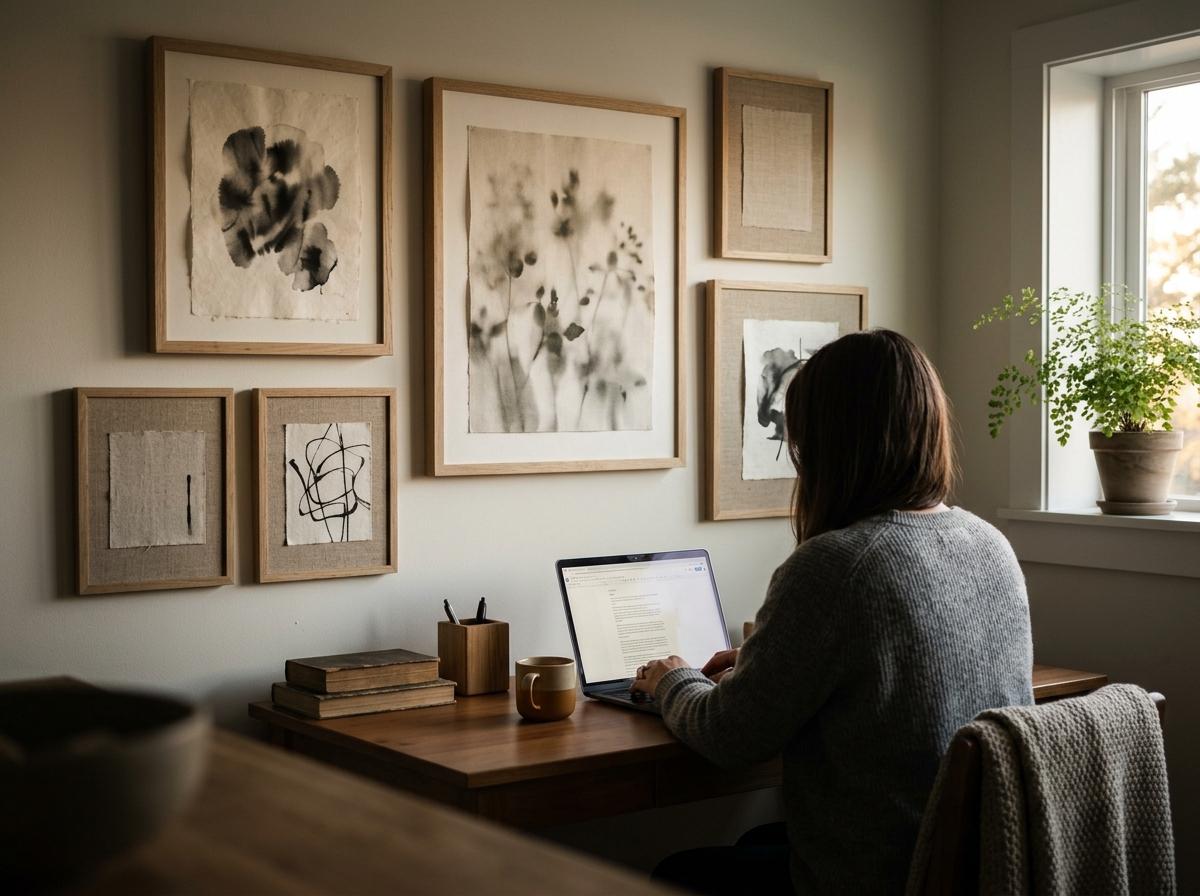 A Guide To Incorporating Timeless Japandi Office Wall Art At Home