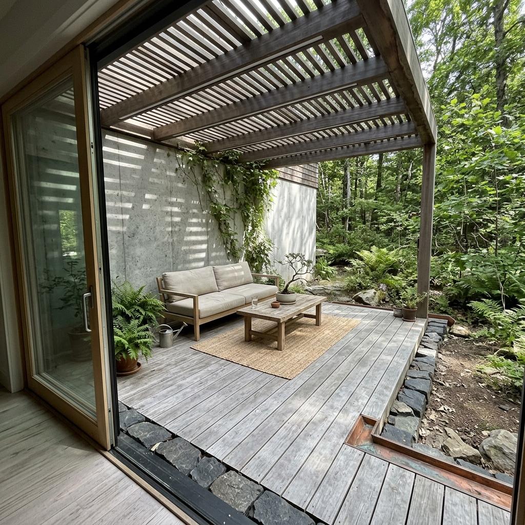 A Look Inside An Elegant Japandi Outdoor Living Space