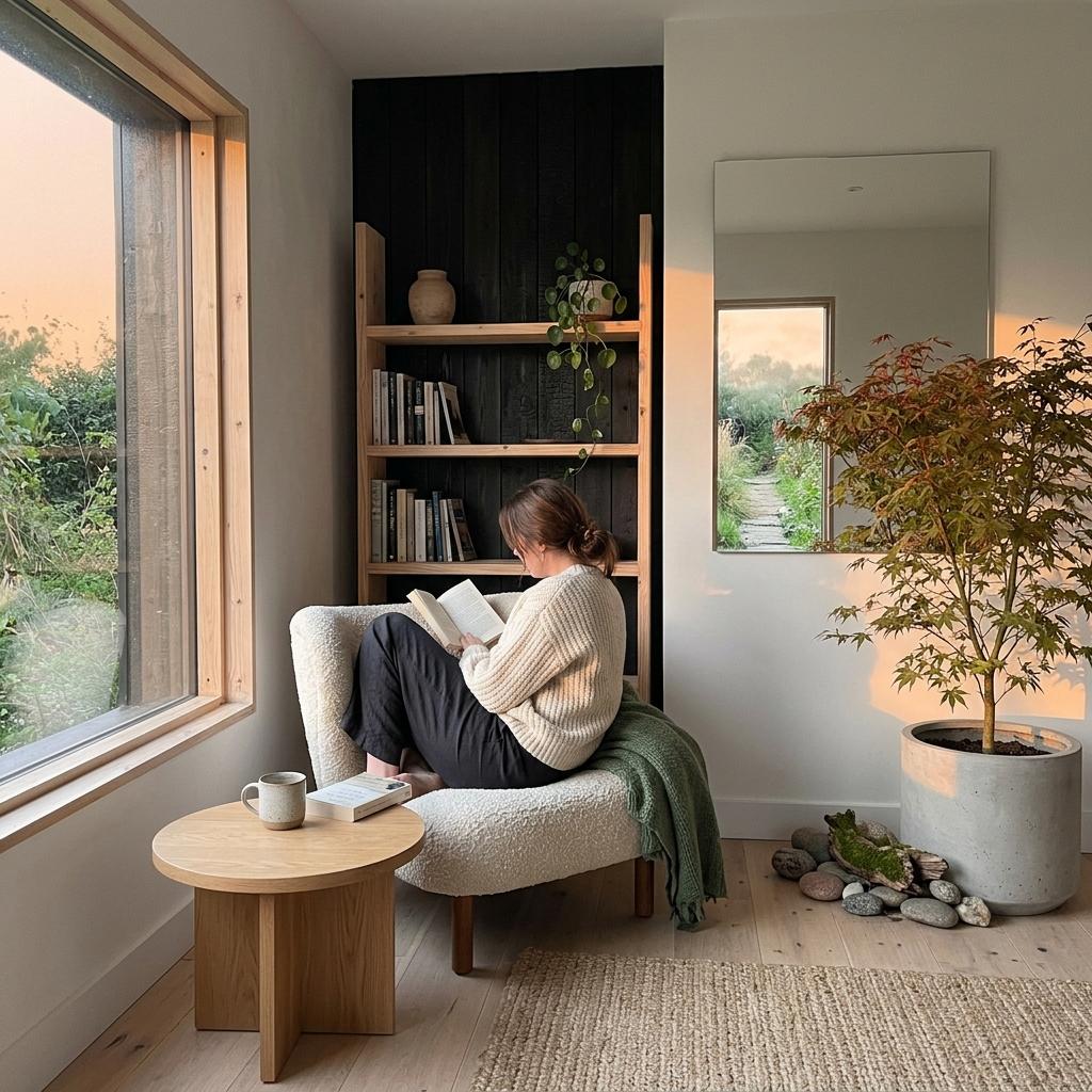 A Lush Escape Inside This Japandi Styled Space