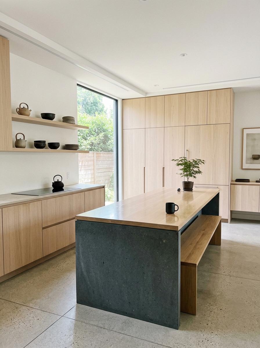 A Masterpiece Of Modern Luxury Japandi Kitchen Design