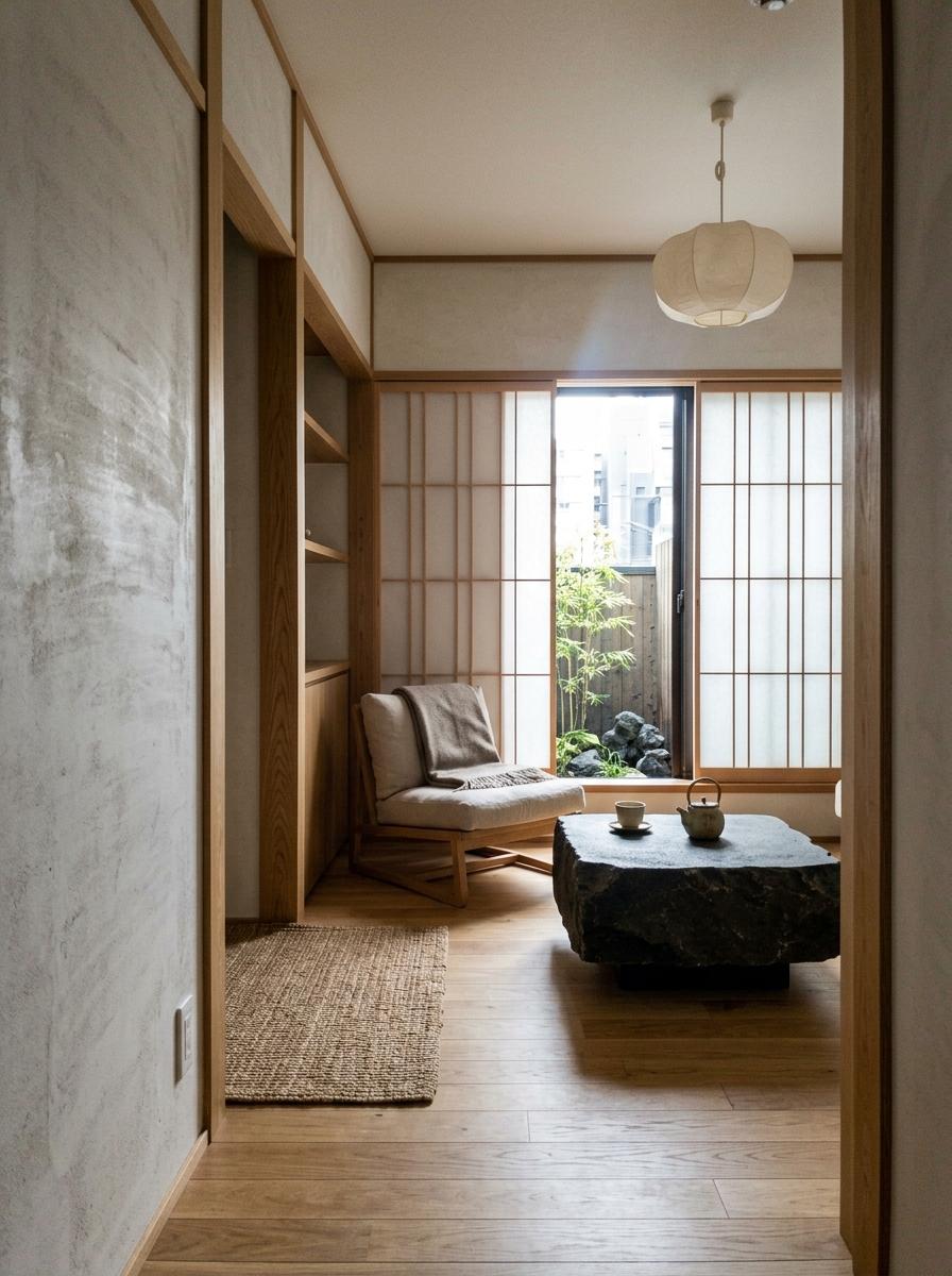 A Minimalist Retreat Featuring Soft Japandi Aesthetics
