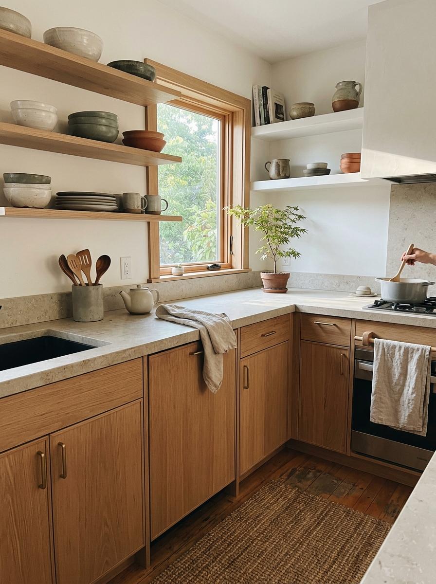 A Practical Guide To Neutral Japandi Kitchen Spaces