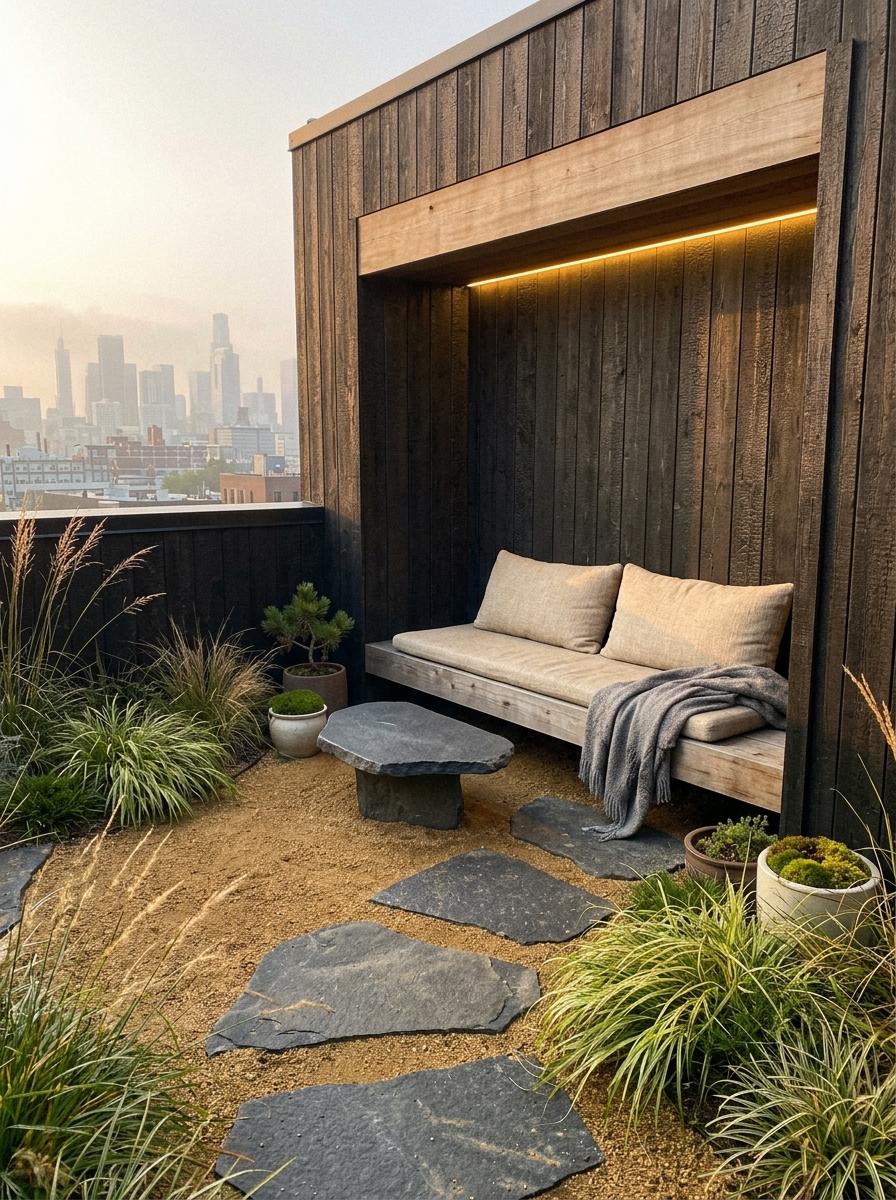 A Quiet Corner For Relaxation In This Japandi Patio