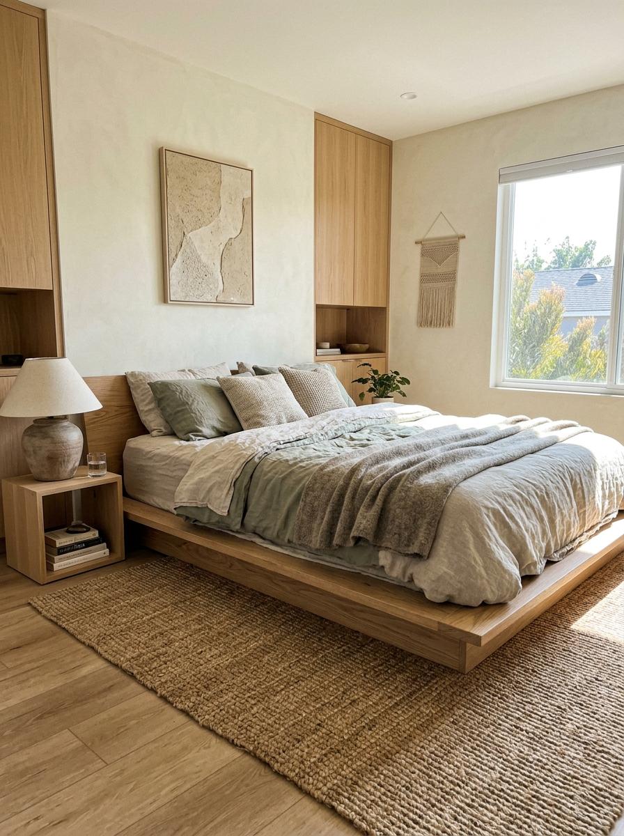 A Quiet Escape Into This Boho Japandi Inspired Bedroom