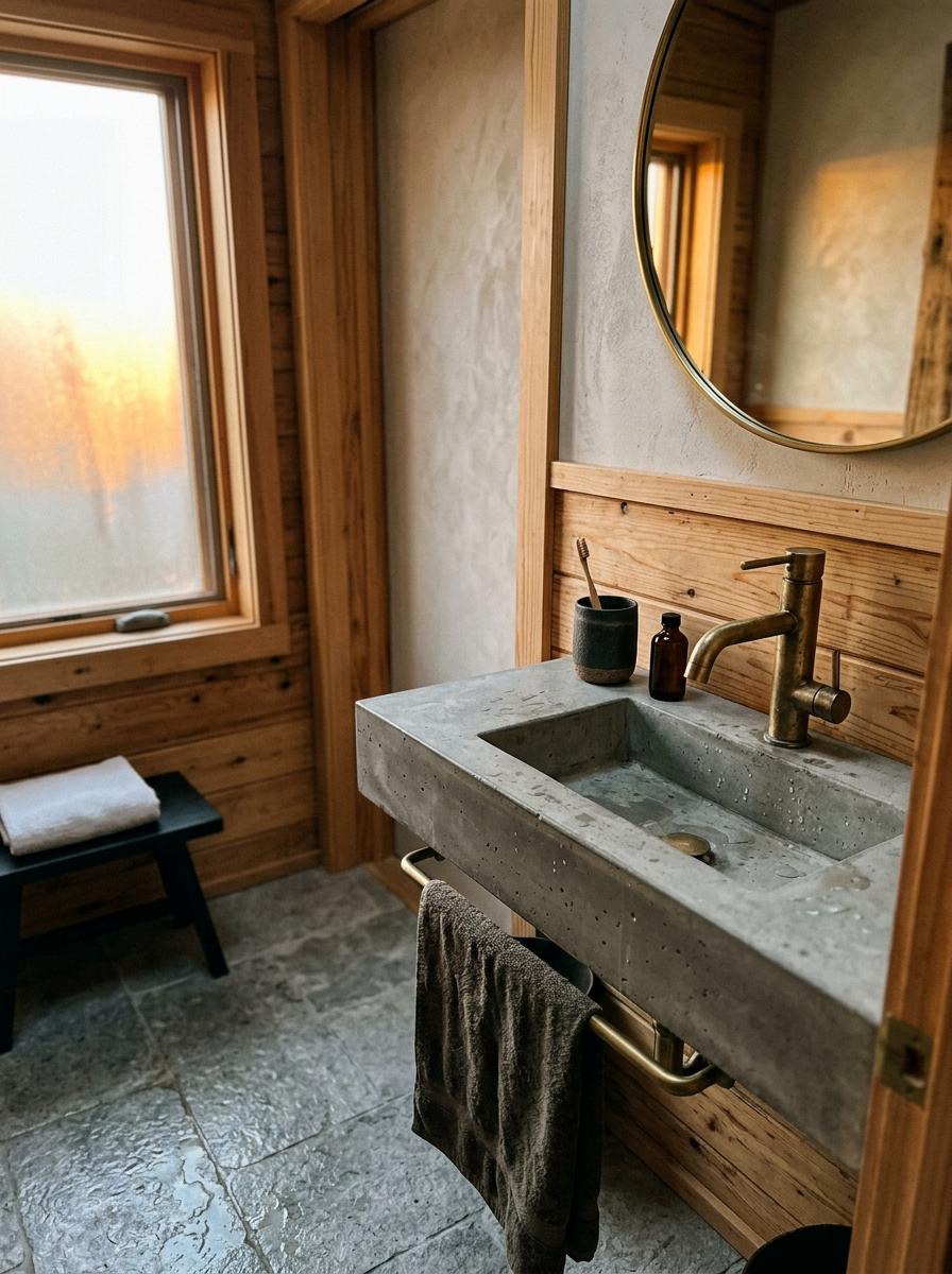 A Refined Vision For The Modern Japandi Guest Bathroom