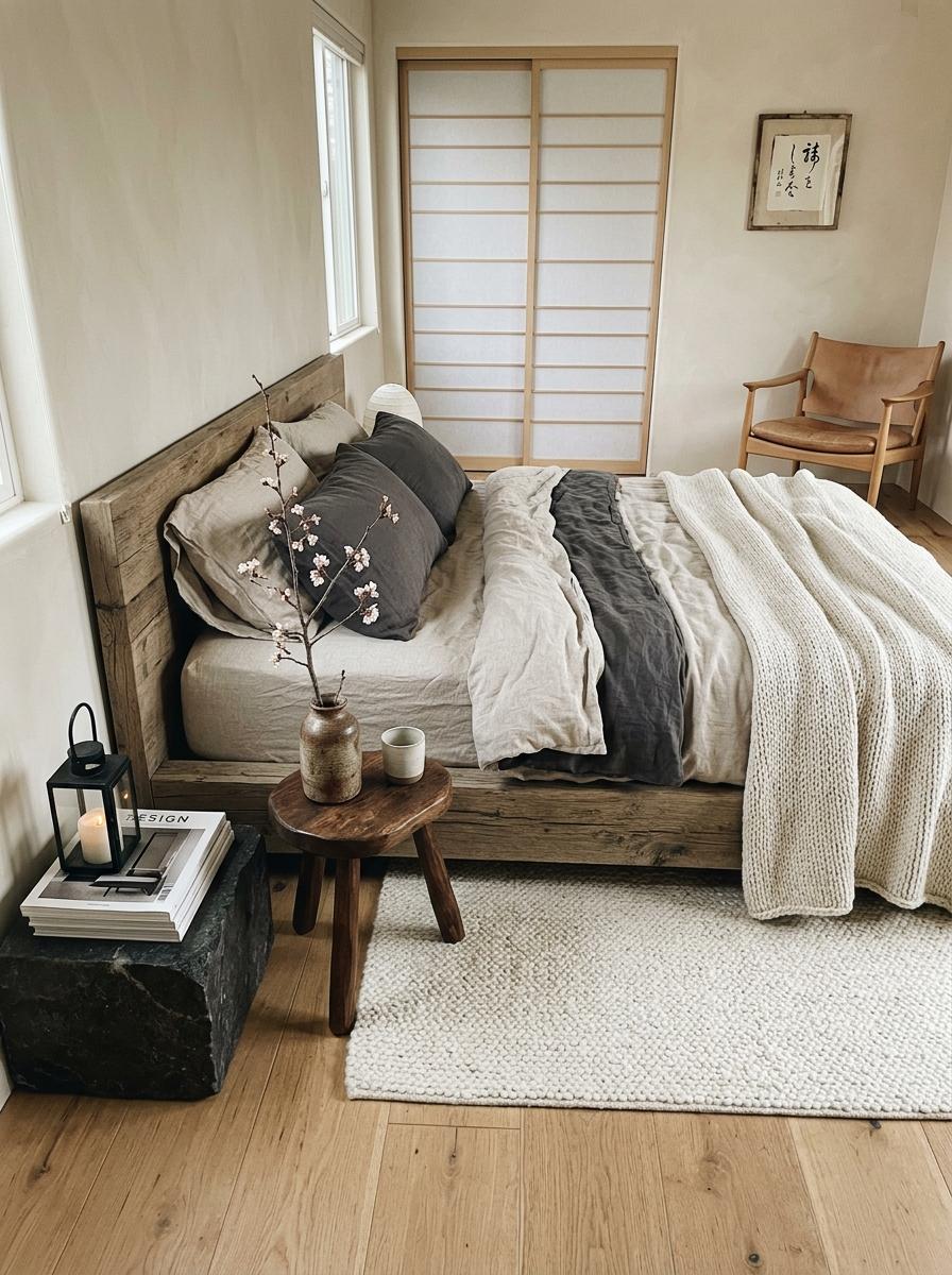 A Showcase Of High Fashion Japandi Bedroom Interiors