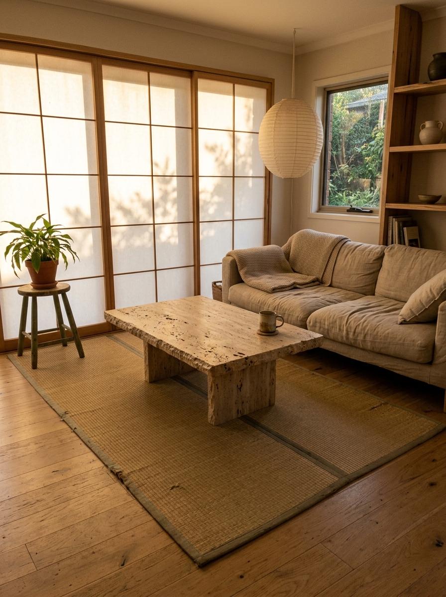 A Sustainable Approach To Organic Japandi Living Room Decor