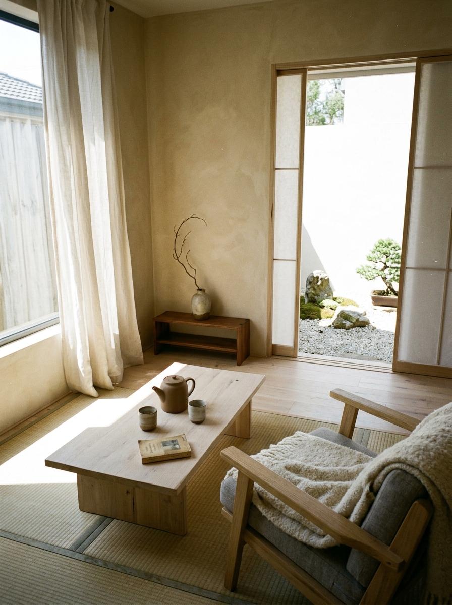 A Zen Inspired Escape Featuring Japandi Design Elements