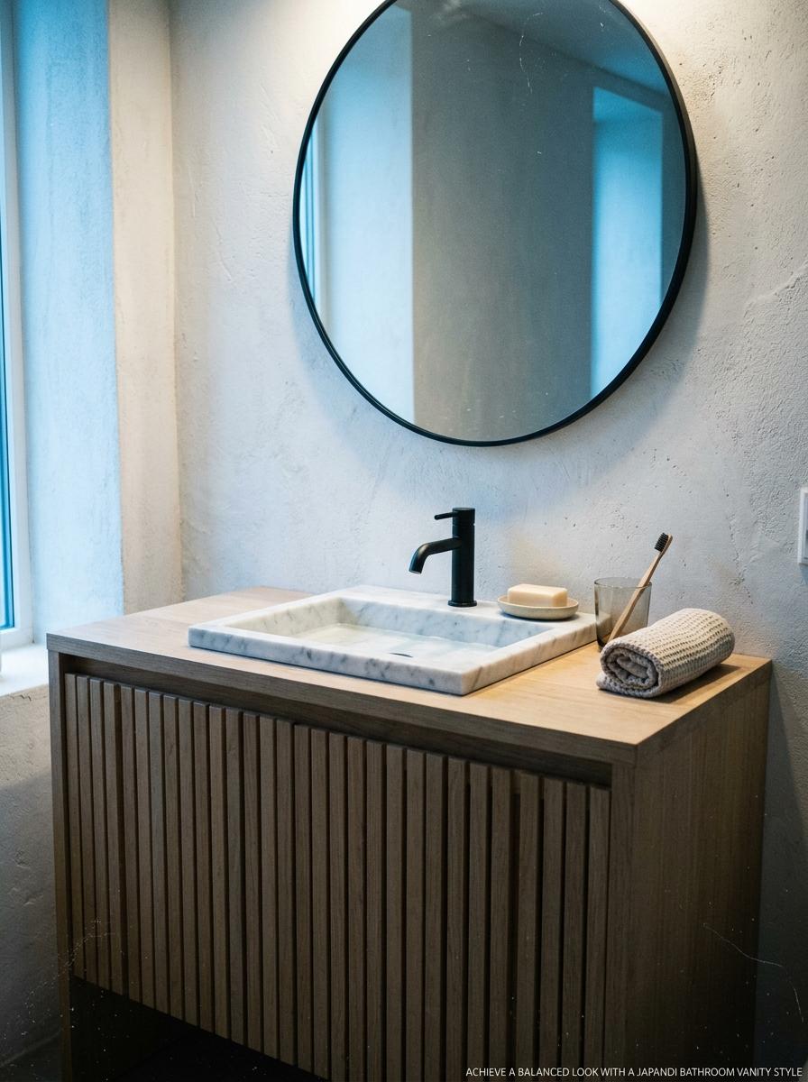 Achieve A Balanced Look With A Japandi Bathroom Vanity Style