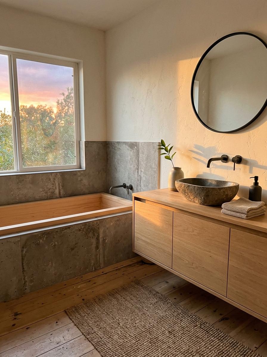 Achieve A Balanced Look With A Minimalist Japandi Bathroom