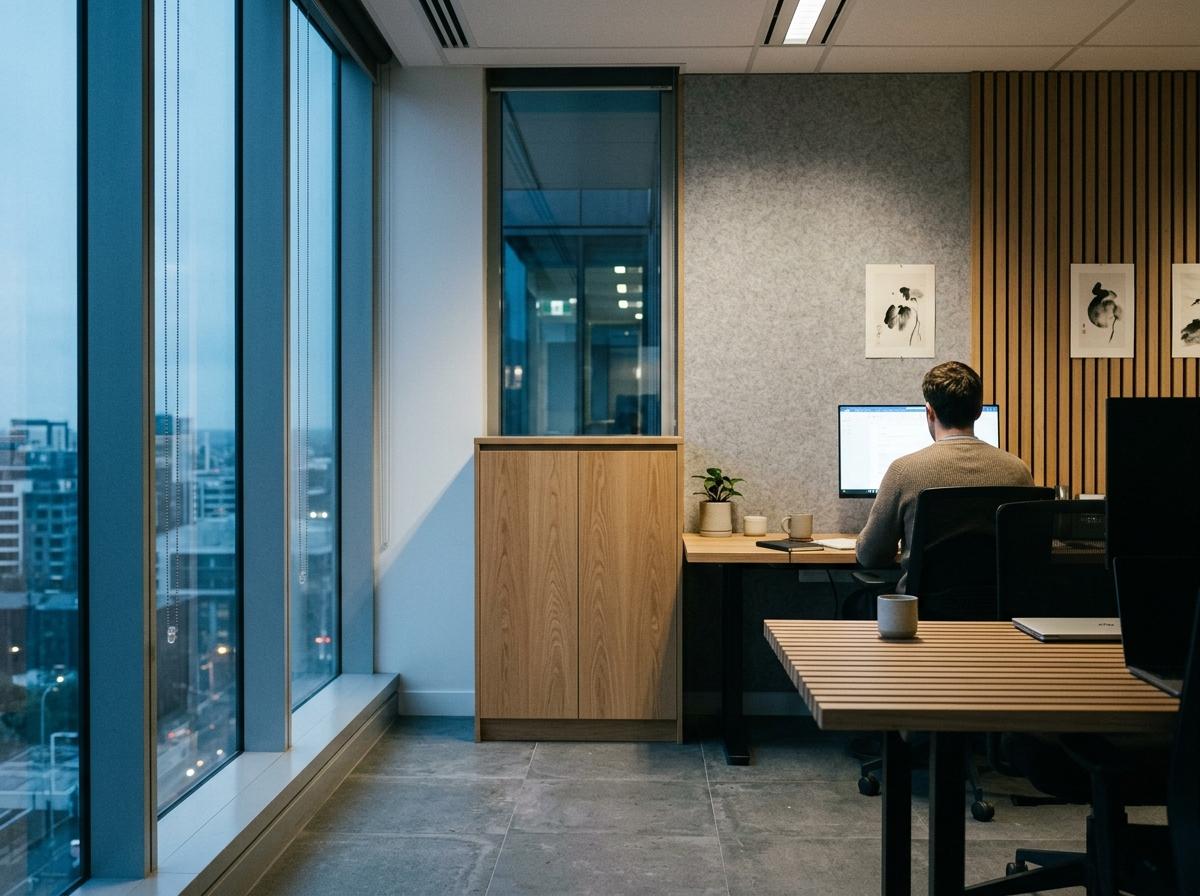 Achieve A Calm Professional Setting With Japandi Interior Design