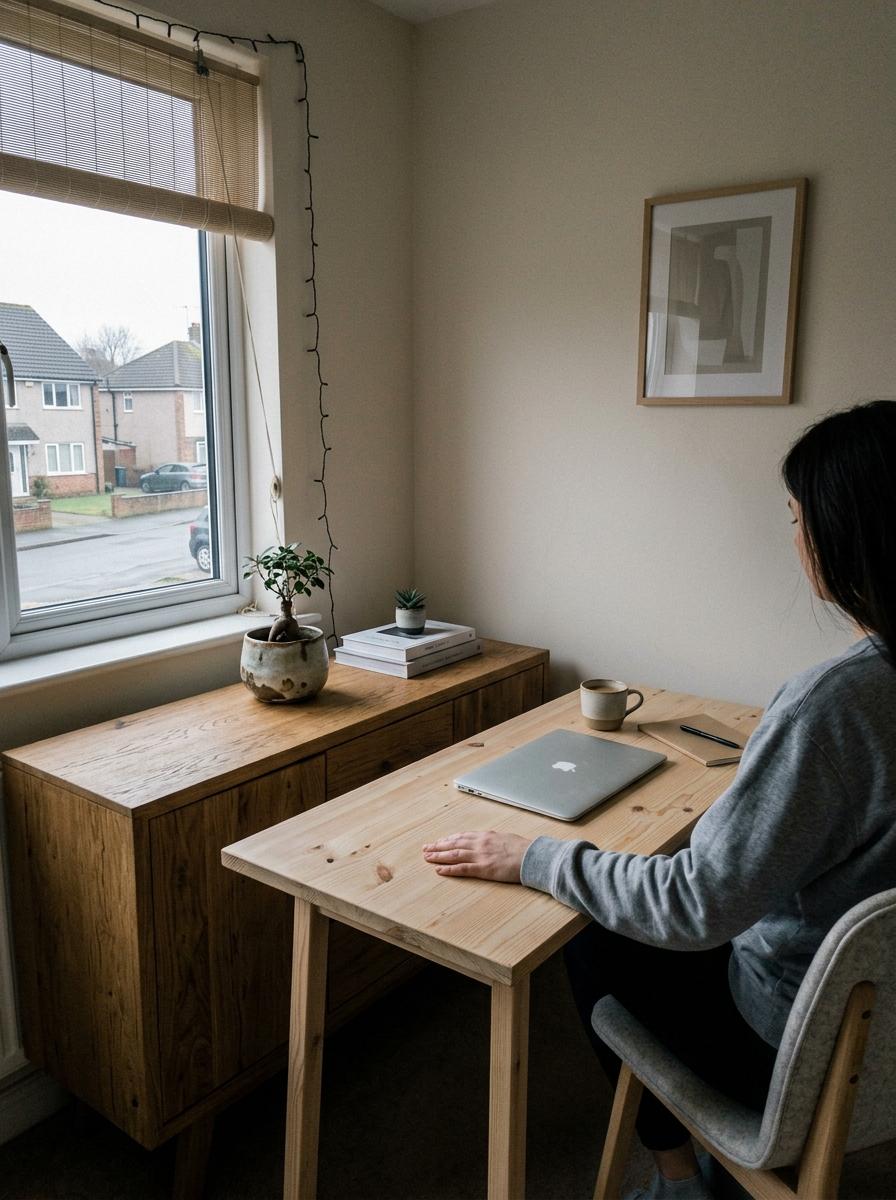 Achieve Peak Performance In A Japandi Inspired Workspace