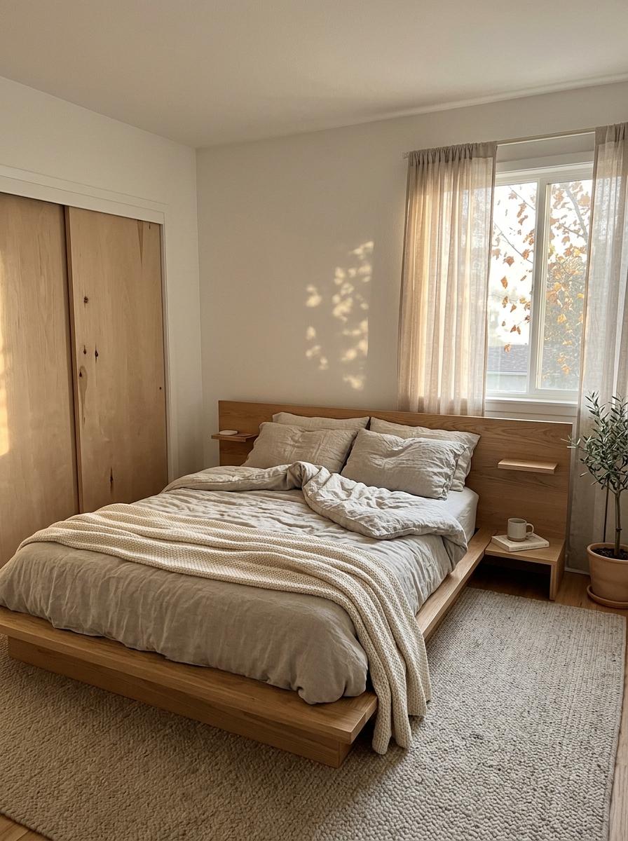 Achieving Balance With A Neutral Japandi Bedroom Look