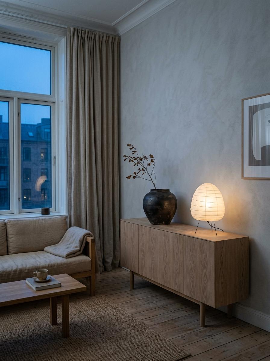 Achieving Harmony Within A Minimalist Japandi Living Room