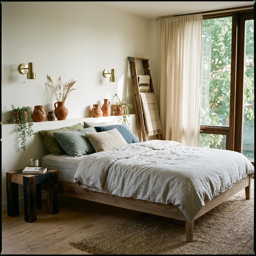 An Organic Approach To Eclectic Bedroom Decor Using Japandi Themes