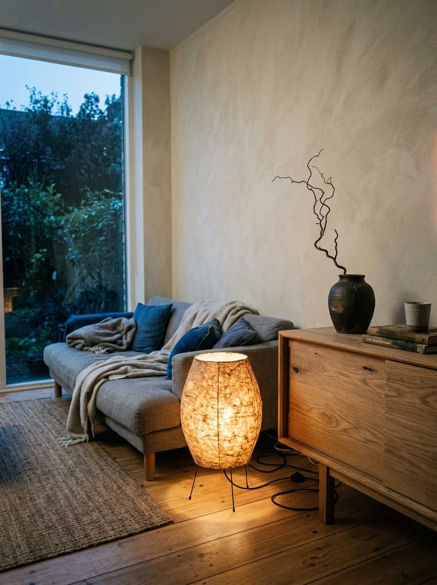 Artistic Elements To Enhance A Simple Japandi Living Room