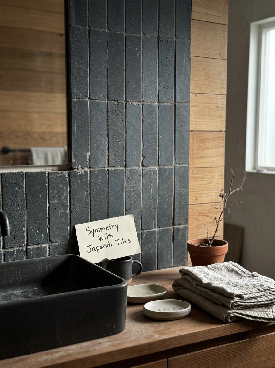 Balanced Design: Creating Symmetry With Japandi Bathroom Tiles