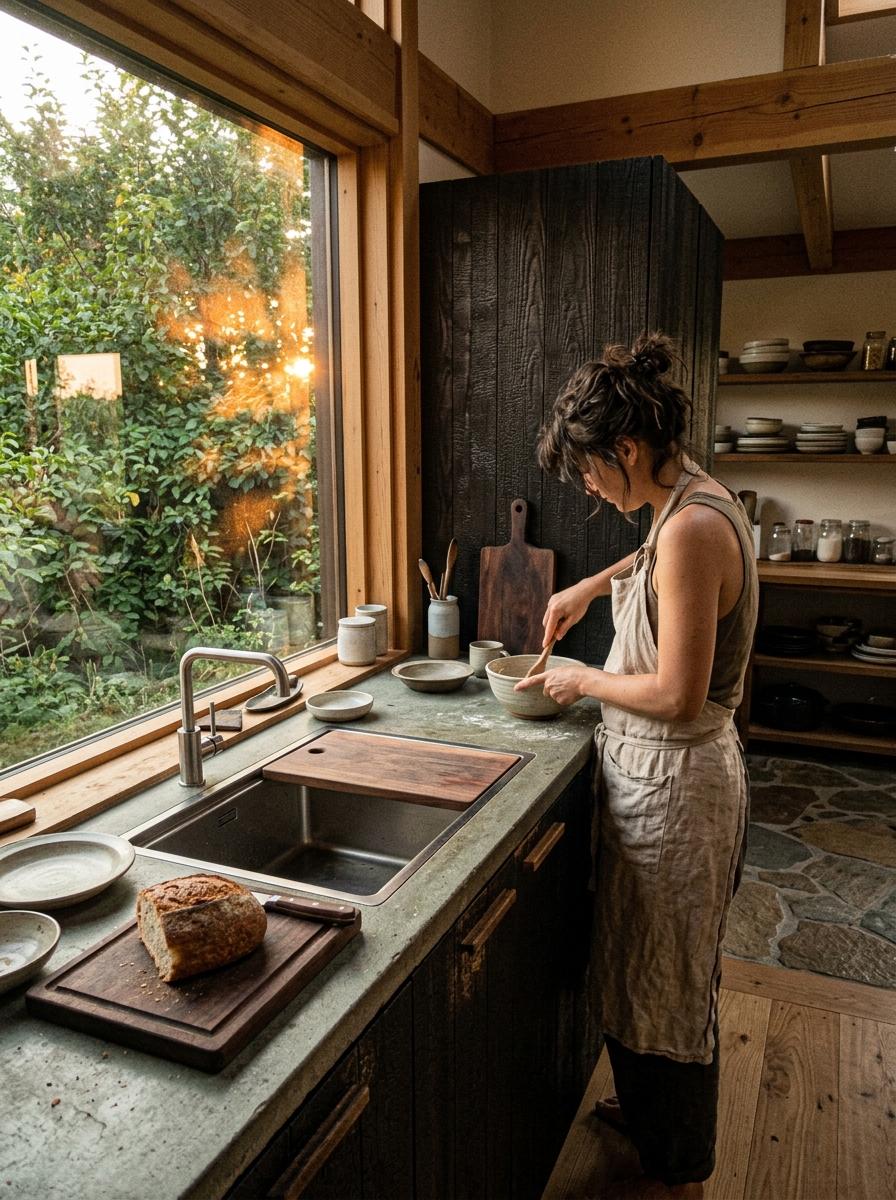 Balancing Form And Function In An Organic Japandi Kitchen