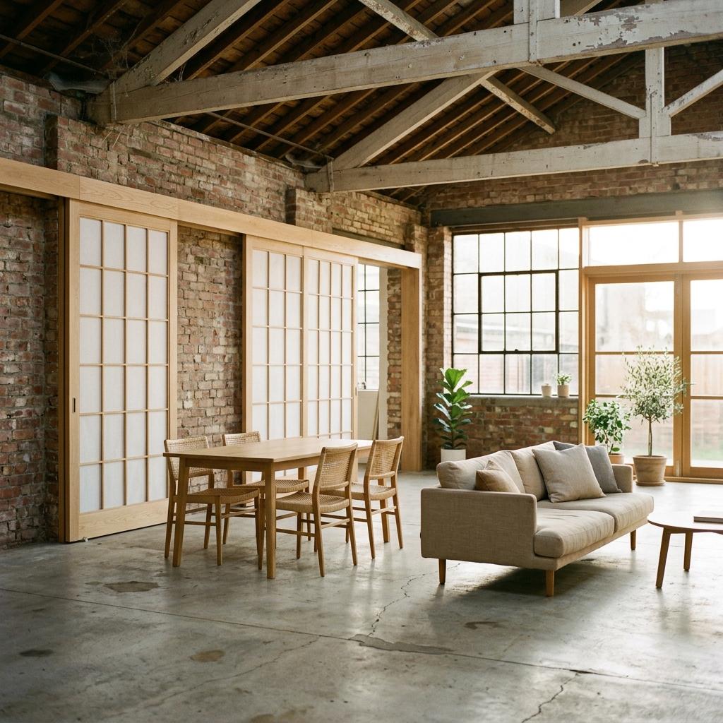 Balancing Industrial Grit With Japandi Design Harmony