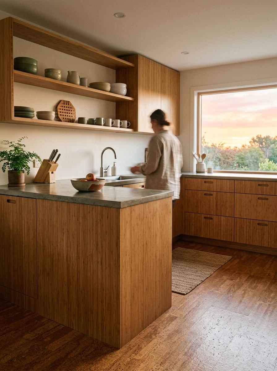 Bamboo And Cork: The Future Of Sustainable Japandi Kitchens