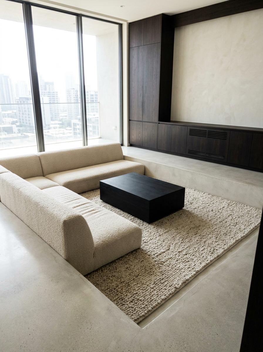 Bespoke Details Within A Luxury Japandi Living Room