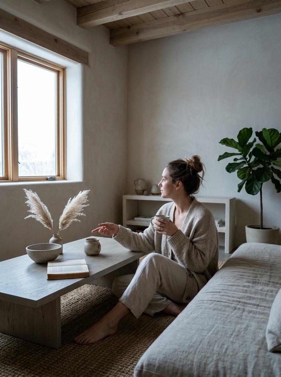 Breathe New Life Into This Natural Japandi Living Room