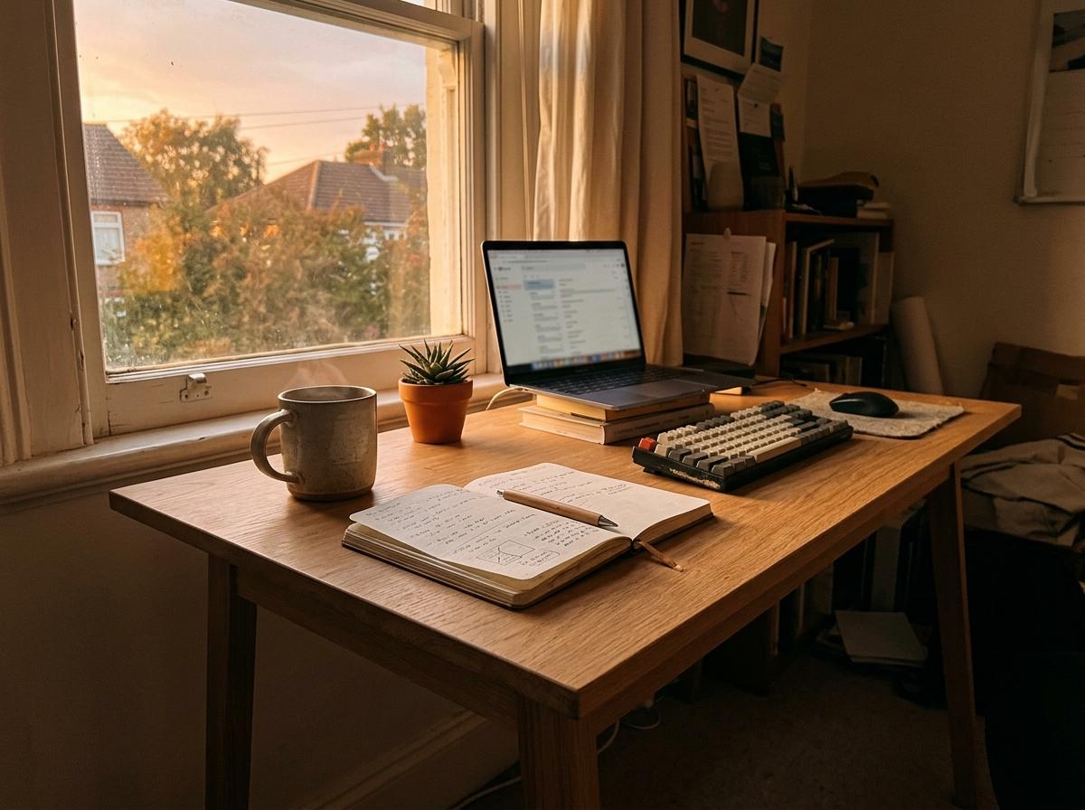 Bring A Touch Of Nature To Work With A Japandi Office Desk