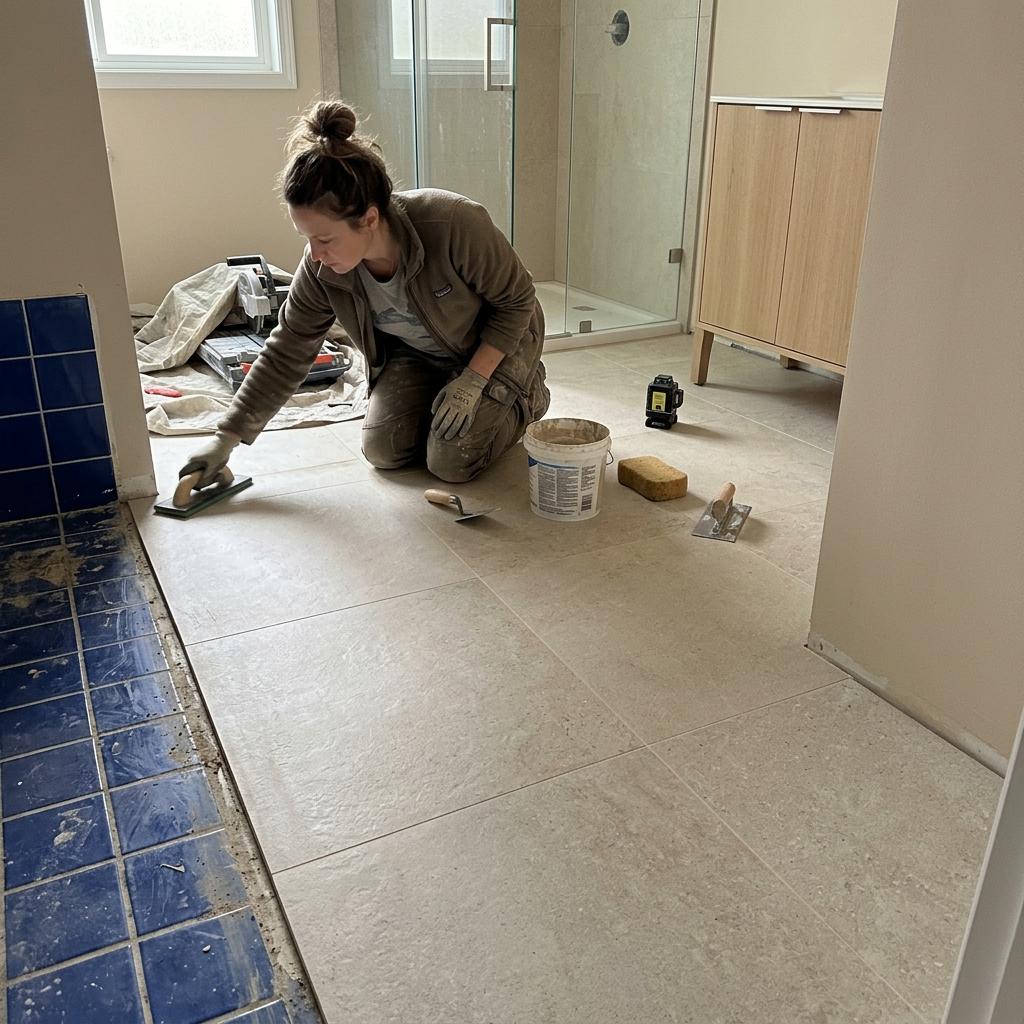 Clean Lines: A Renovation Focused On Japandi Bathroom Tiles