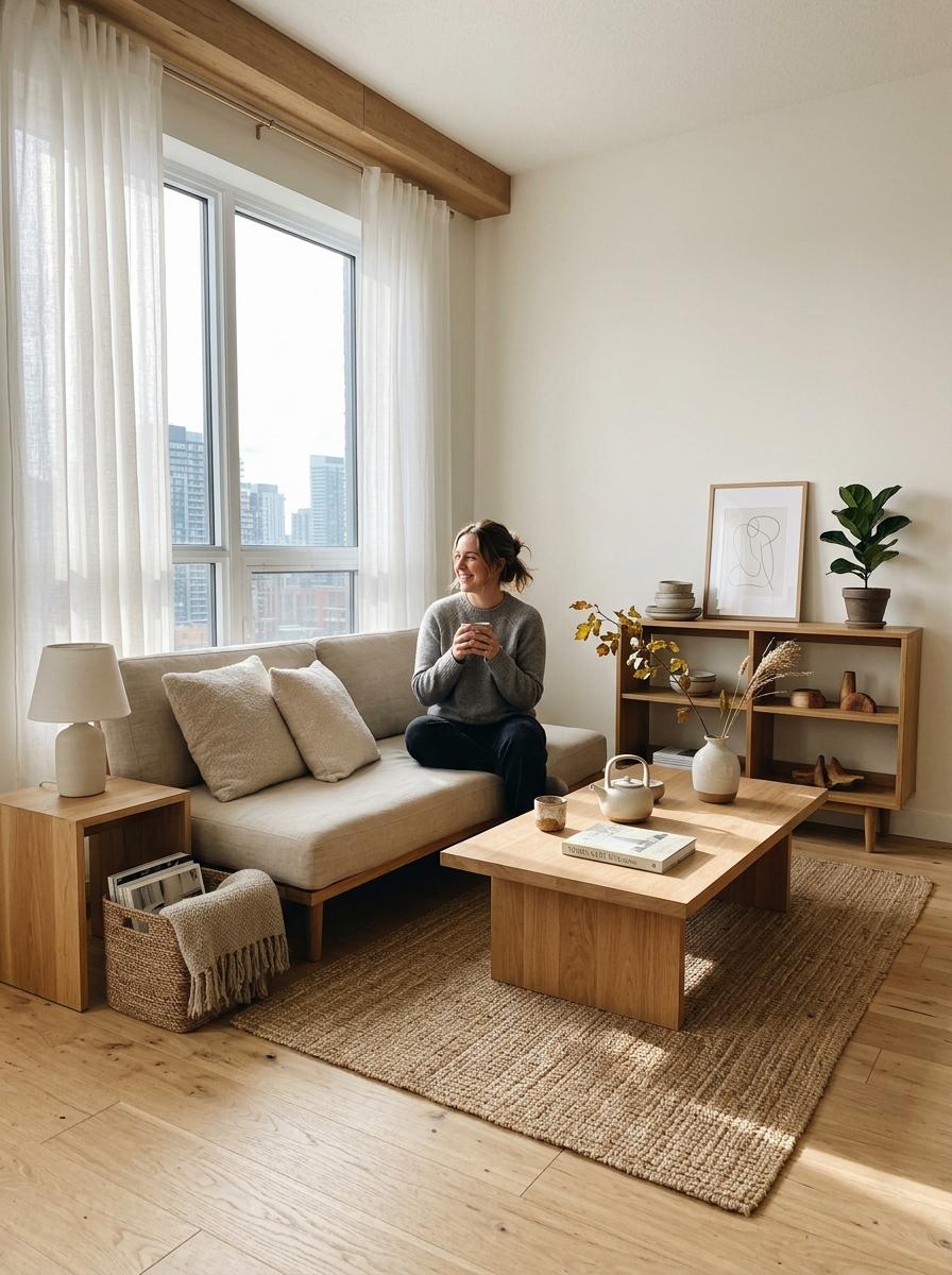 Crafting A Functional Yet Stylish Japandi Living Room Area