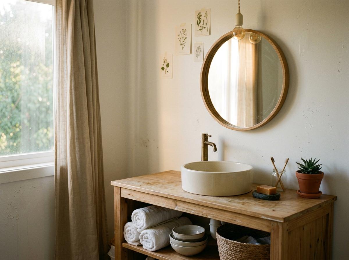 Crafting A Peaceful Home Around A Japandi Bathroom Vanity