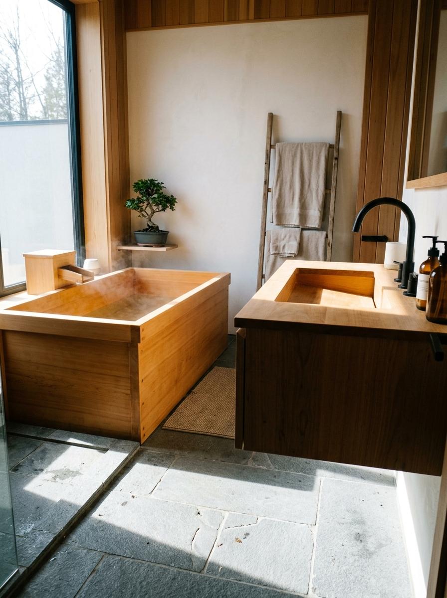 Crafting A Private Oasis With Luxury Japandi Bathroom Features