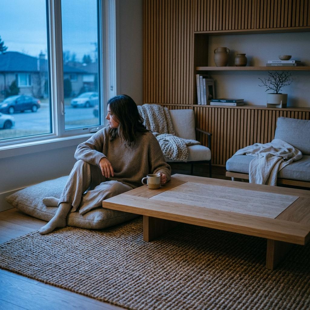 Crafting An Inviting Atmosphere In A Warm Japandi Living Room