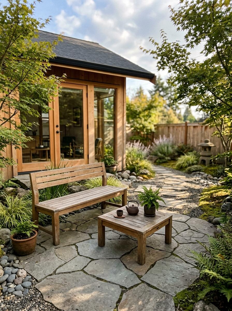 Create A Calm Exterior With Japandi Garden Furniture Pieces
