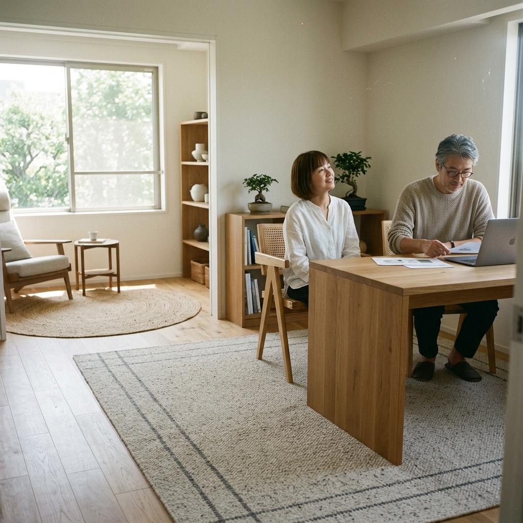 Create A Cohesive Layout With Strategic Japandi Office Rugs