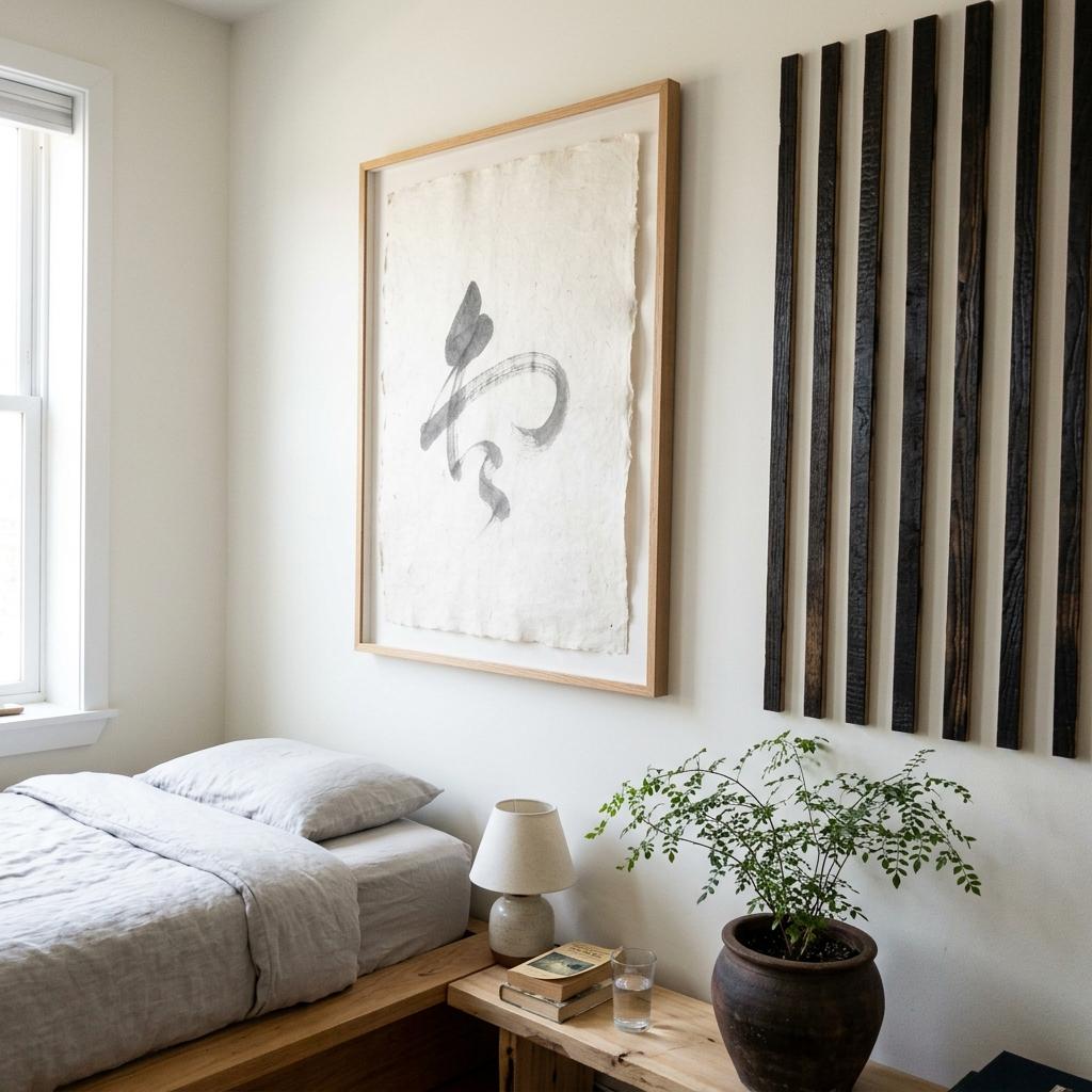 Create A Cohesive Look With Japandi Bedroom Wall Decor Accents