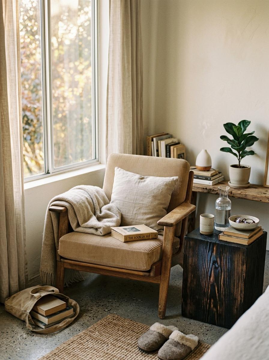 Create A Cozy Japandi Reading Nook In Your Home