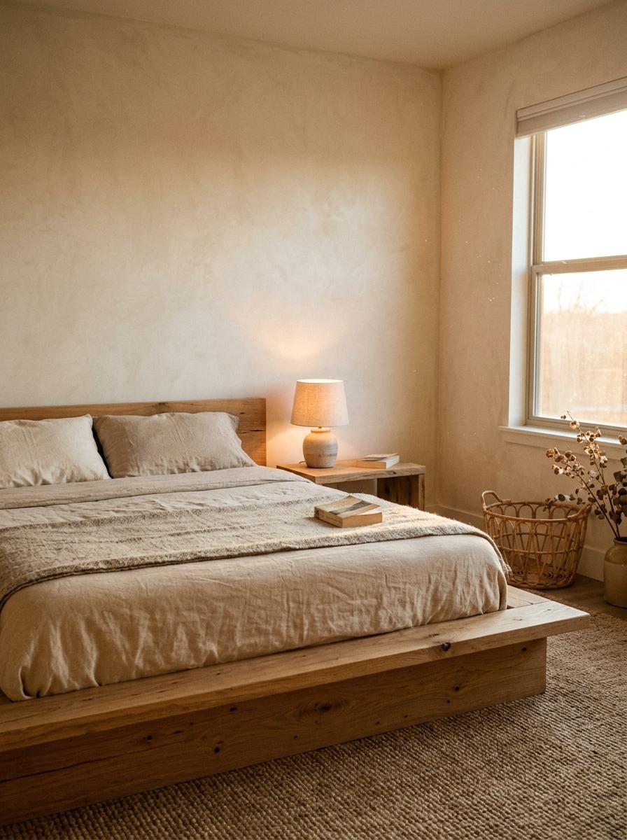 Create A Peaceful Haven With Rustic Japandi Bedroom Decor