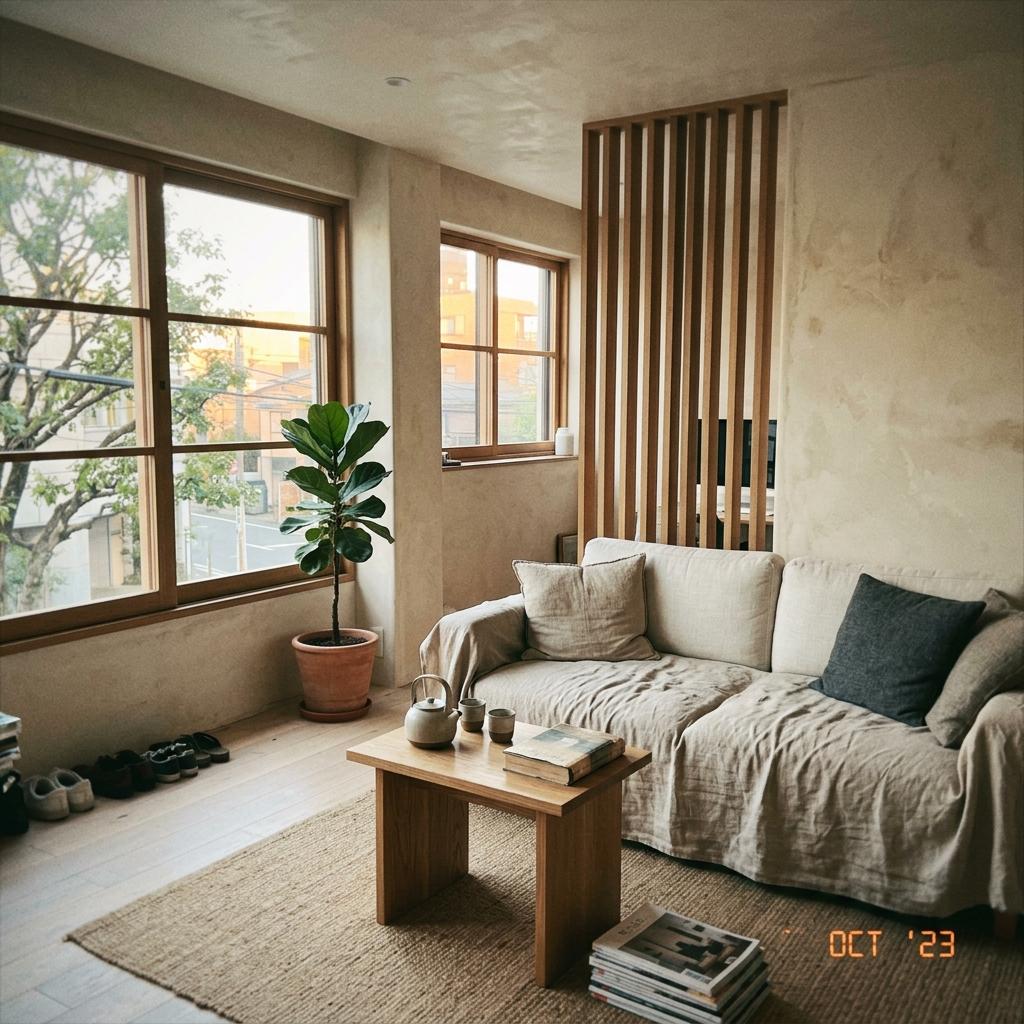 Creating A Cozy Japandi Living Room With Natural Textures