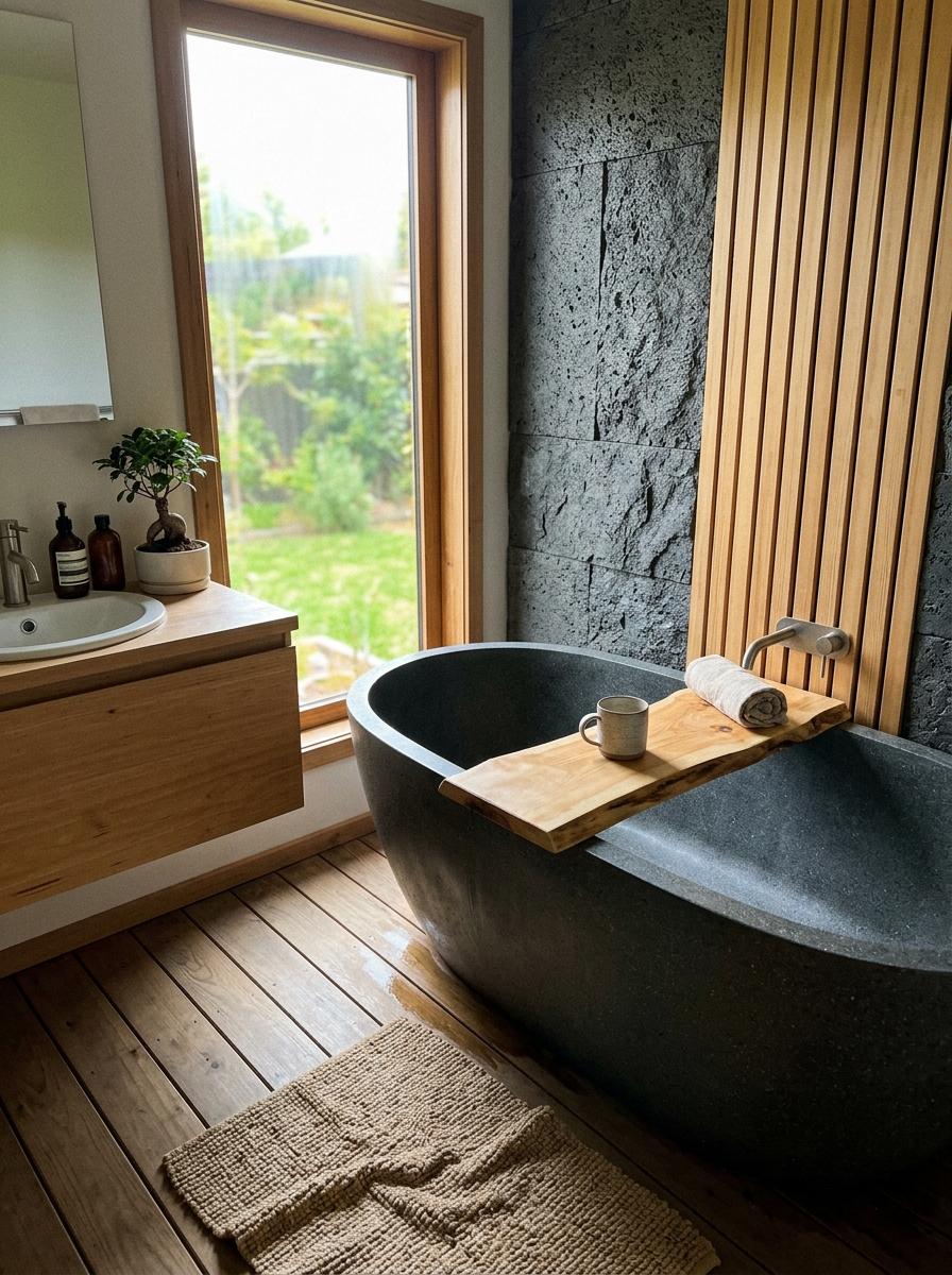 Creating A Peaceful Retreat Within A Modern Japandi Bathroom